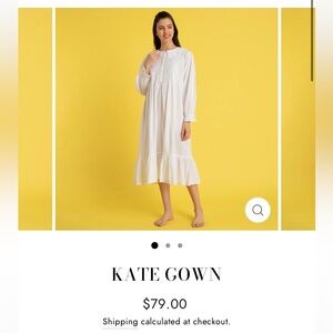 Victorian Classics nightgown. Kate Gown. Small. White.
